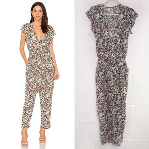 Free People Ruffle Your Feathers Floral Printed One Piece Jumper